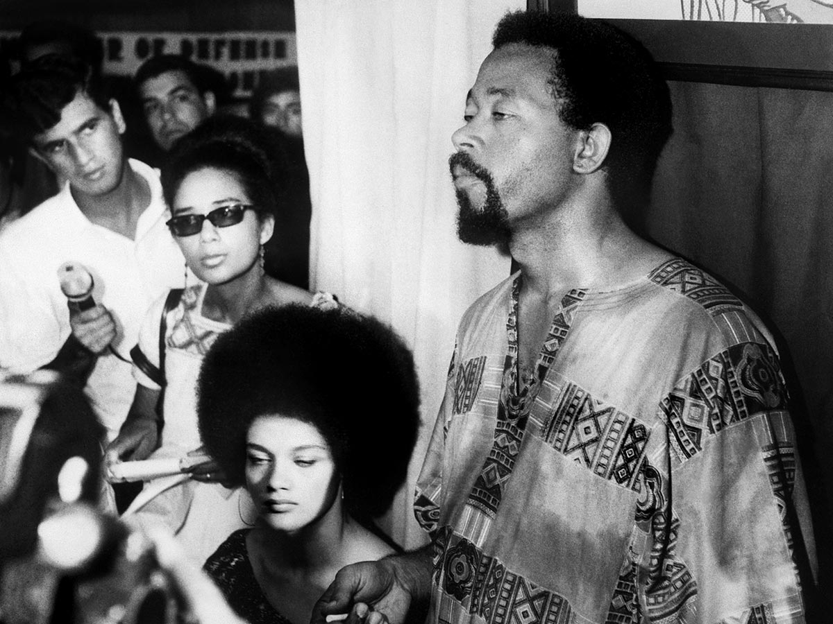 Eldridge et Kathleen Cleaver, militants du Black Panther Party au festival panafricain d’Alger en 1969 © AFP