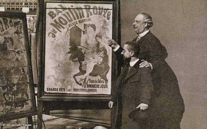 Toulouse Lautrec et Tremolada, adjoint de Zidler au Moulin-Rouge (1890)