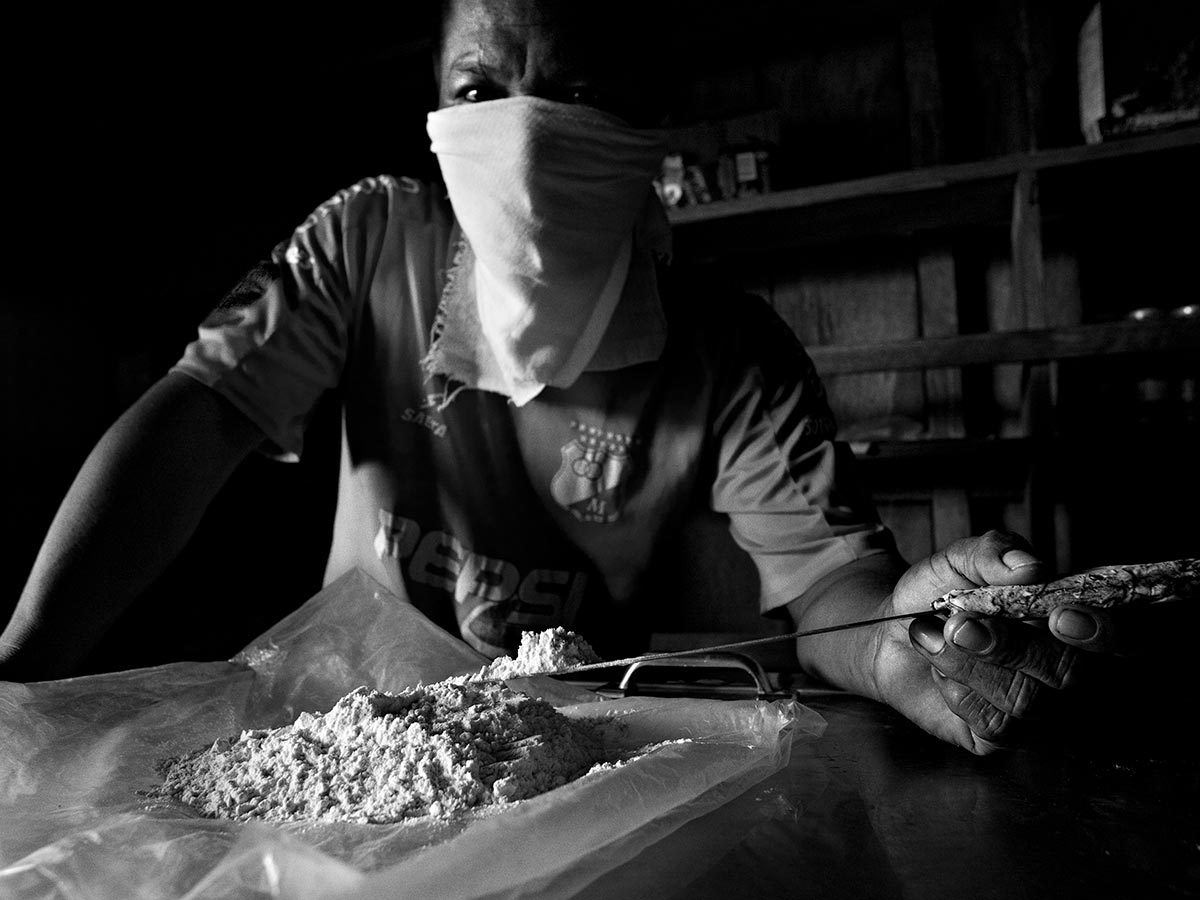 Cocaïne pure produite en forêt sous contrôle des FARC. ©Alvaro Ybarra Zavala/Getty Images